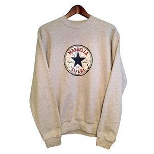 Marbella Espana Souvenir Tourism Gray Sweatshirt M